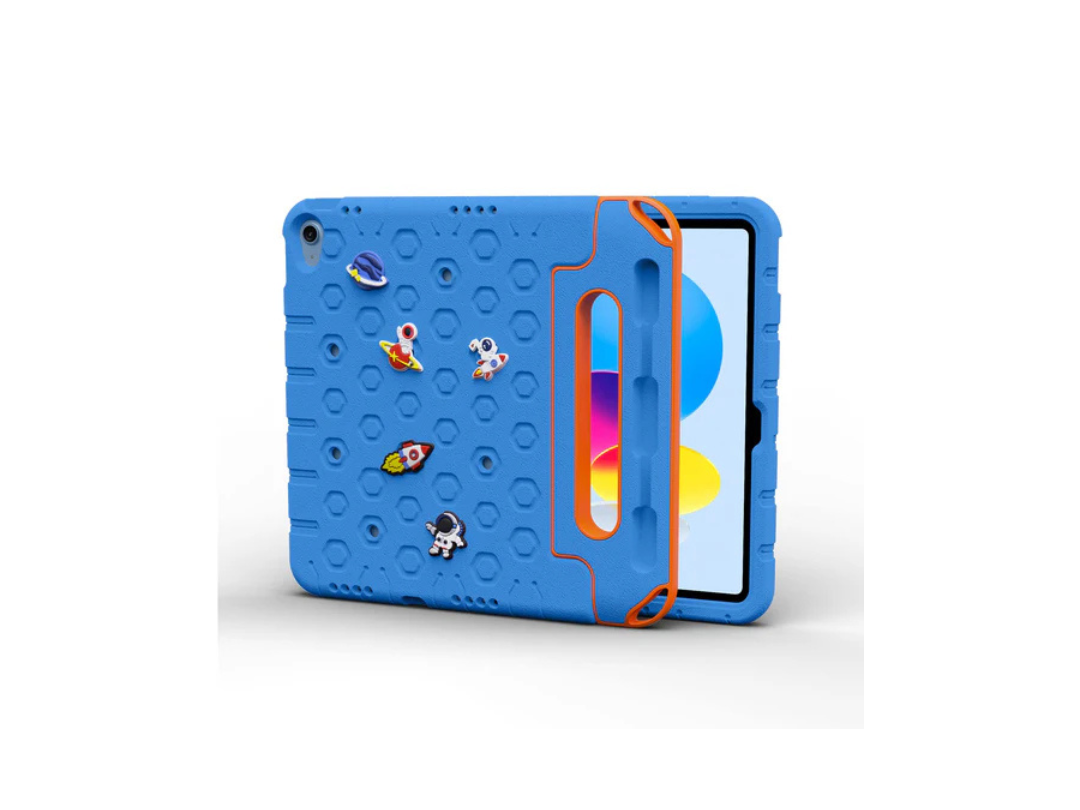 Moxedo Rugged Protective EVA Silicone Kids Case Cover, Shockproof DIY 3D Cartoon Pattern with Pencil Holder, Stand and Handle Grip for Apple iPad 2022 (10th Gen) 10.9 inch Moxedo Rugged Protective EVA Silicone Kids Case Cover, Shockproof DIY 3D Cartoon Pattern with Pencil Holder, Stand and Handle Grip for Apple iPad 2022 (10th Gen) 10.9 inch